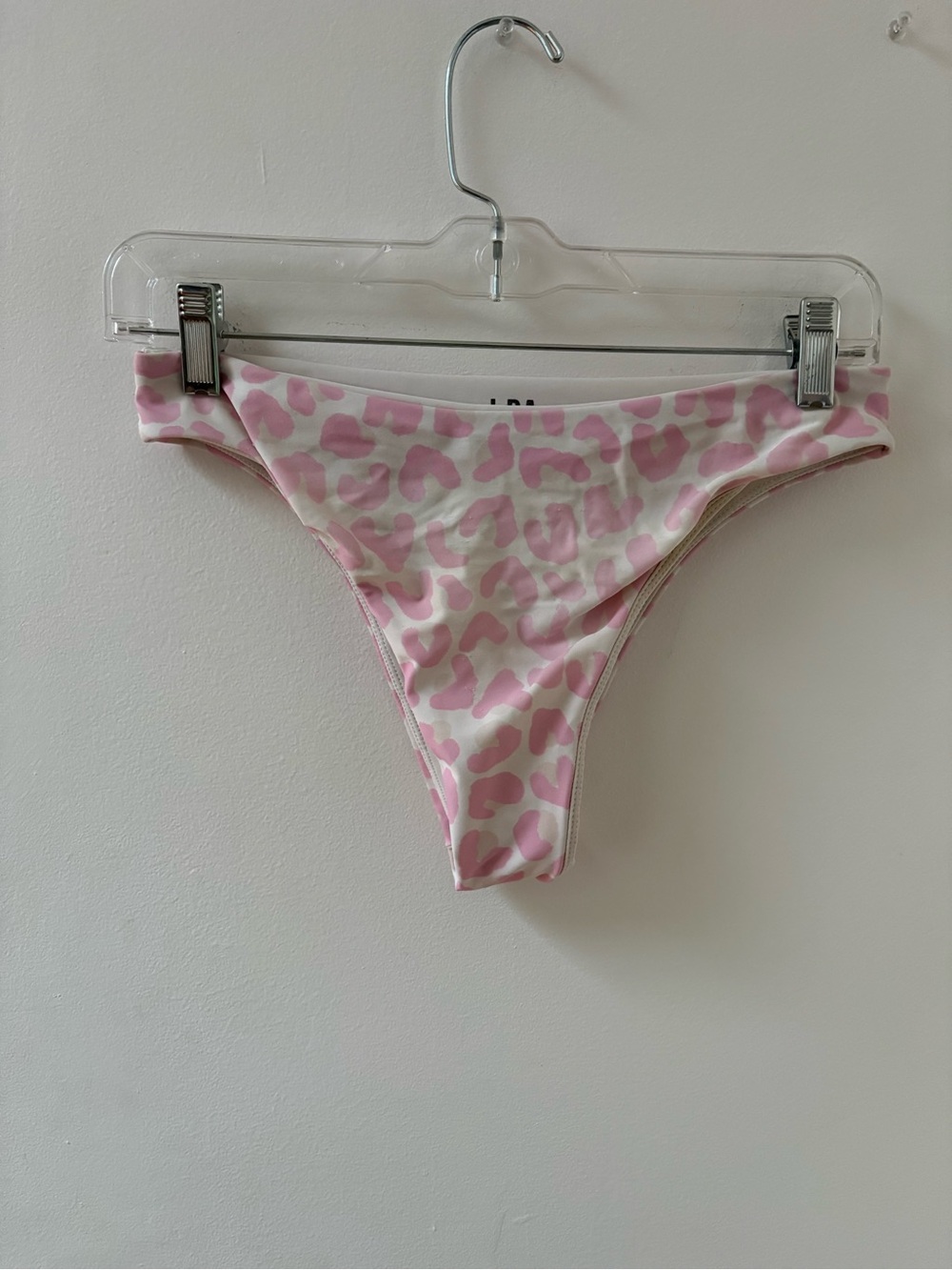 LPA Pink Leopard Print Bikini Bottoms